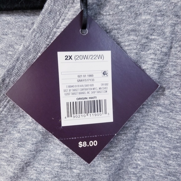 SOLD OUT Grey Essential V-Neck Burnout T-shirt - Picture 5 of 7